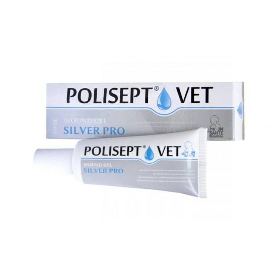 JM Sante Polisept Vet Wound Gel Silver Pro, gel rani caini si pisici, 30 ml